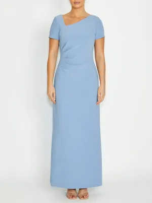 Trendy Garments Margarette Sky Blue Gown Margarette Sky Blue Gown Sophisticated Appeal Morning Wear