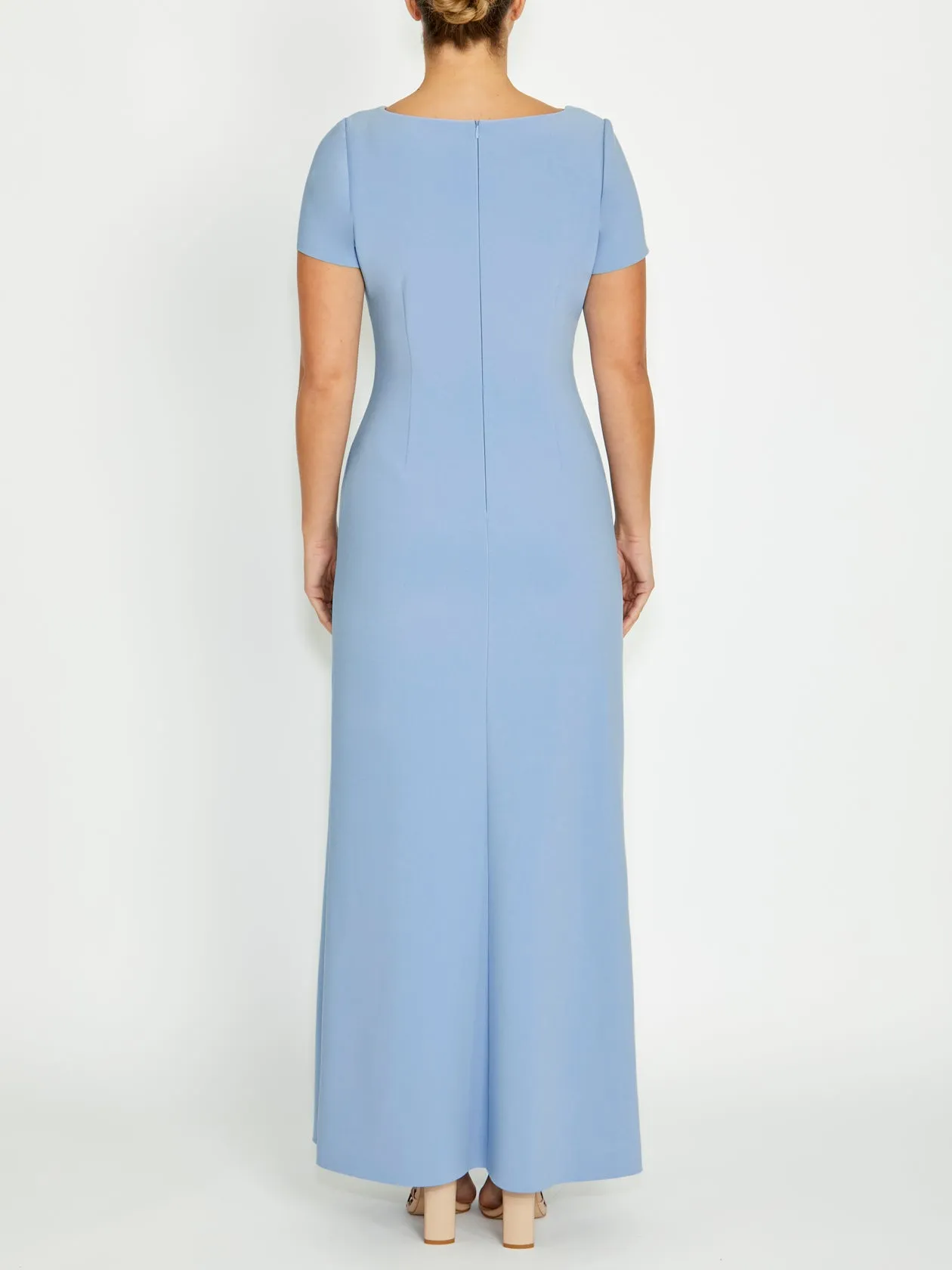 Feminine flowing piece Margarette Sky Blue Gown