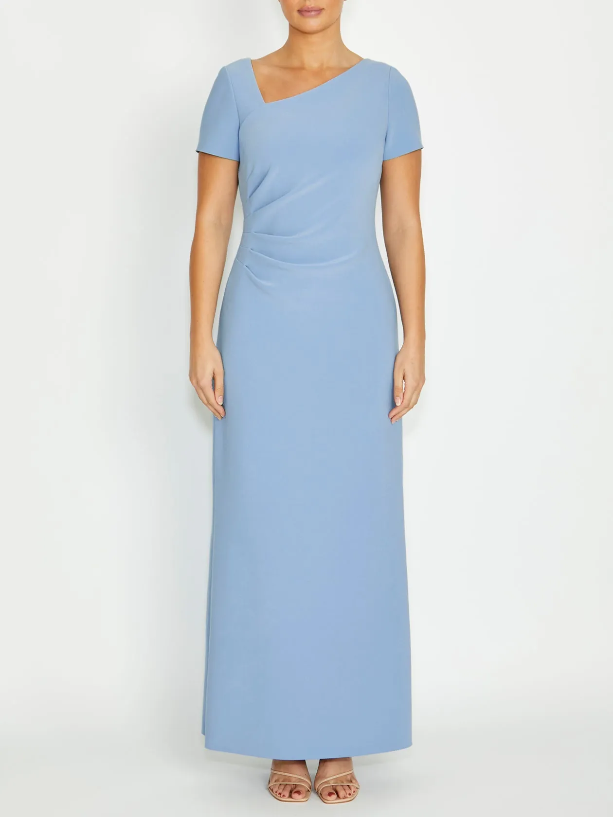 Margarette Sky Blue Gown Maternity-Fit Tall Girl