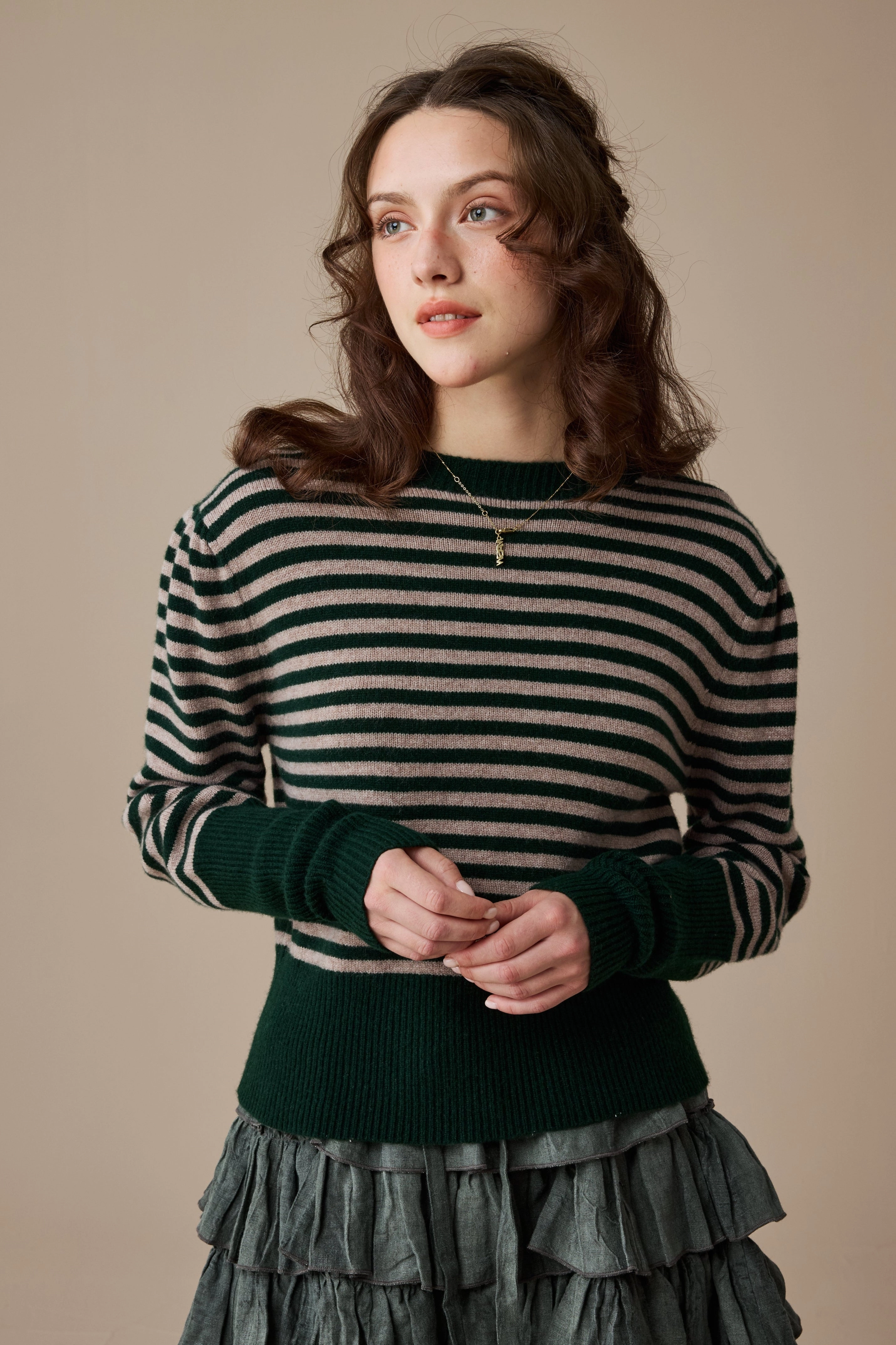 Oxford 13|100% wool classic striped pullover jumper Comfortable Style Classic Layers