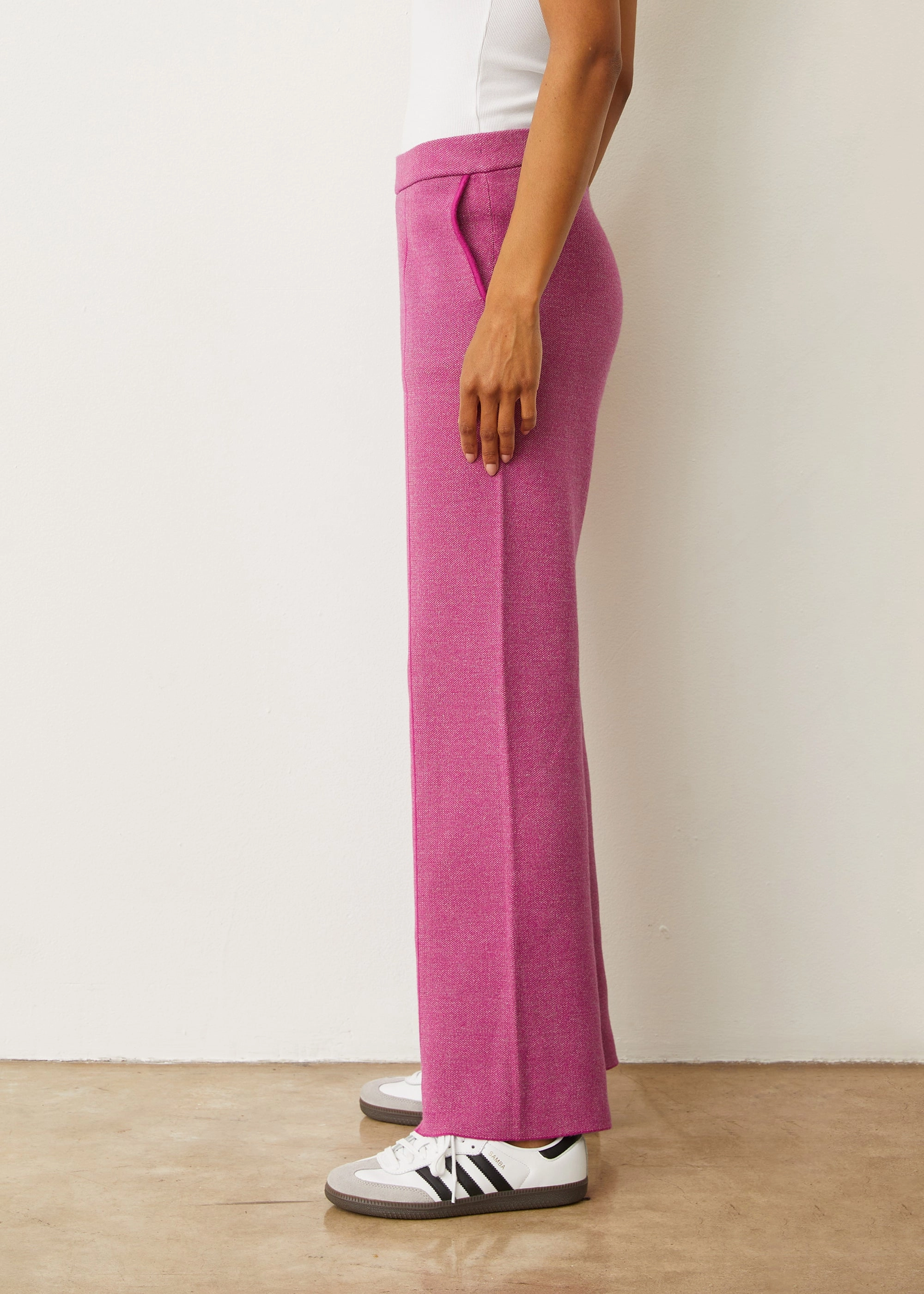 Soft Knit Two Tone Trouser Easy Comfort Chilly Comfort