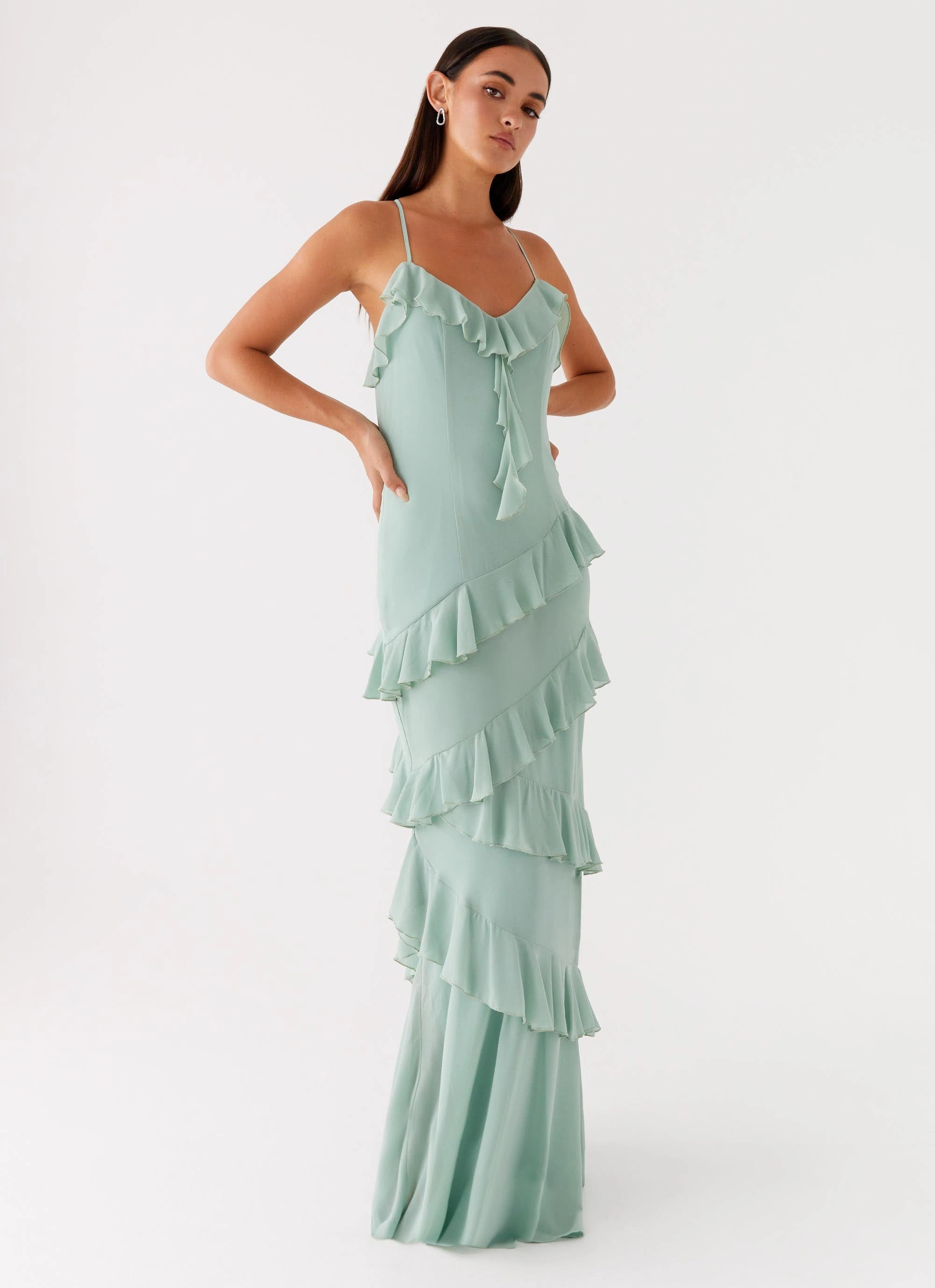 Air Layer Country Club Maxi Dress - Sage