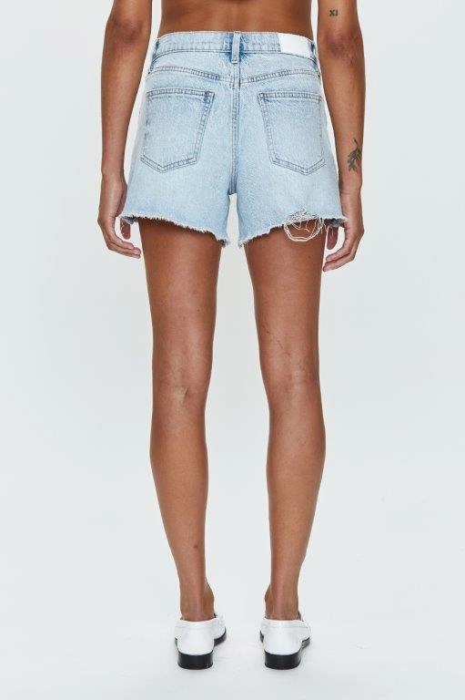 Pistola Kennedy High Rise Relaxed Cut Off - SAINT VINCENT Shrink Resistant Denim Go-To Choice