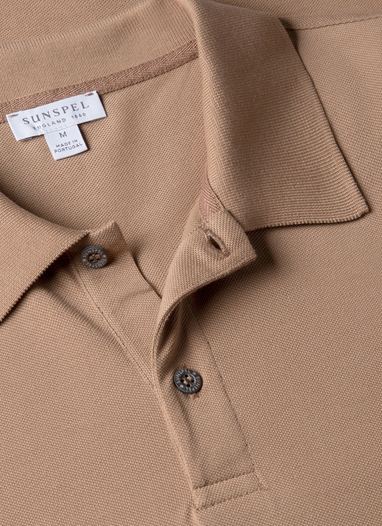 Men's Piqu?? Polo Shirt in Dune MoistureManagement System