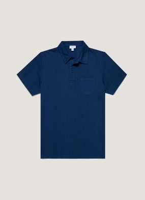 Trendy Look Men's Riviera Polo Shirt in Real Indigo Men's Riviera Polo Shirt in Real Indigo Casual Fit
