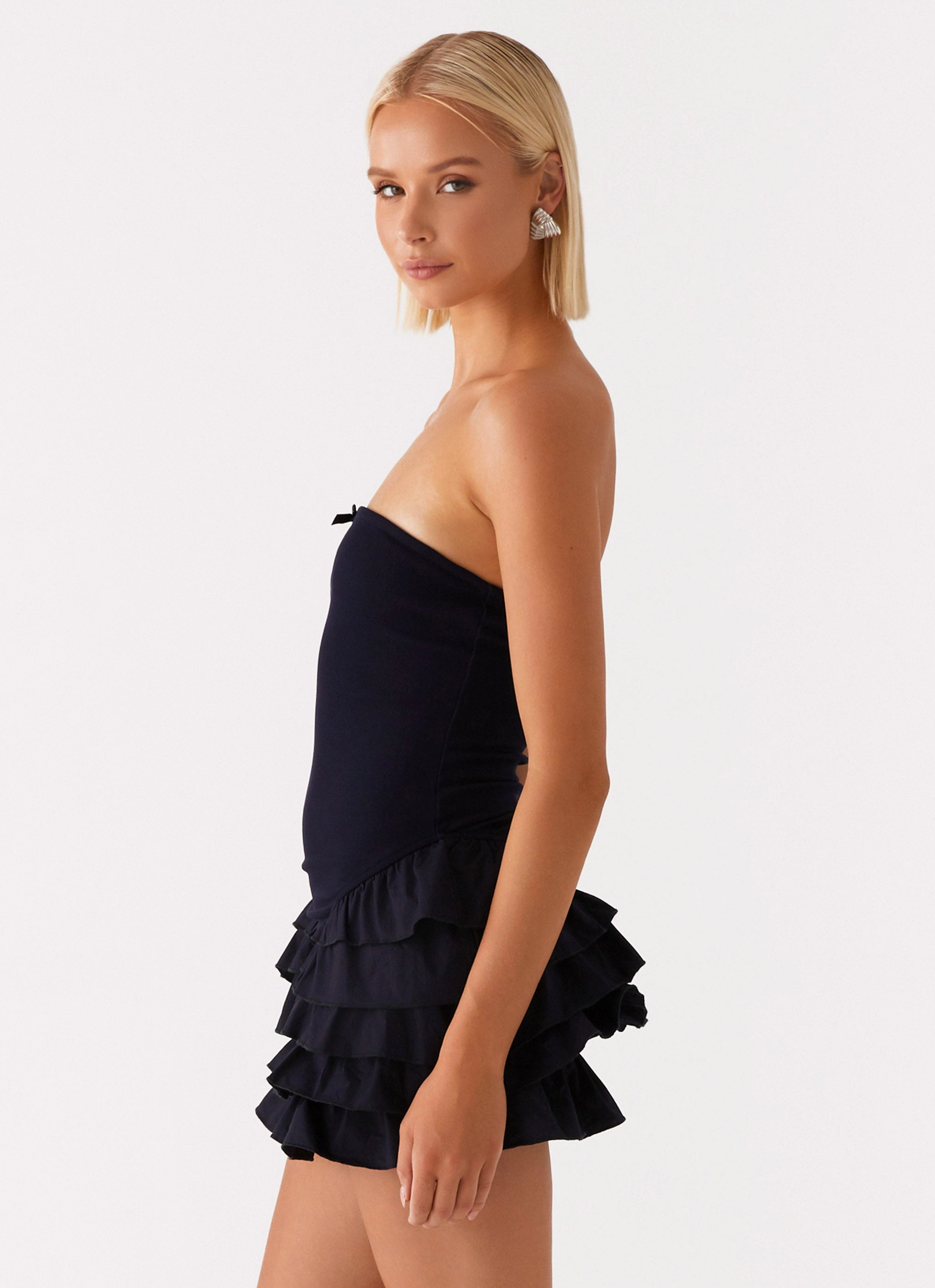 Tamay Mini Dress - Navy Seasonal Layering Cozy Fit