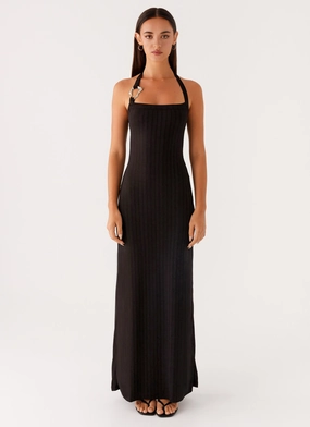Trendy Vibes Selene Maxi Dress - Black LowProfileZipper Semi Casual Selene Maxi Dress - Black