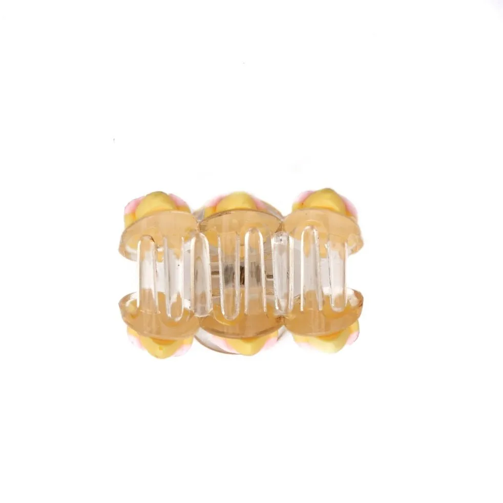 Triple Ice Cream Cone Hair Claw Clip– Yellow