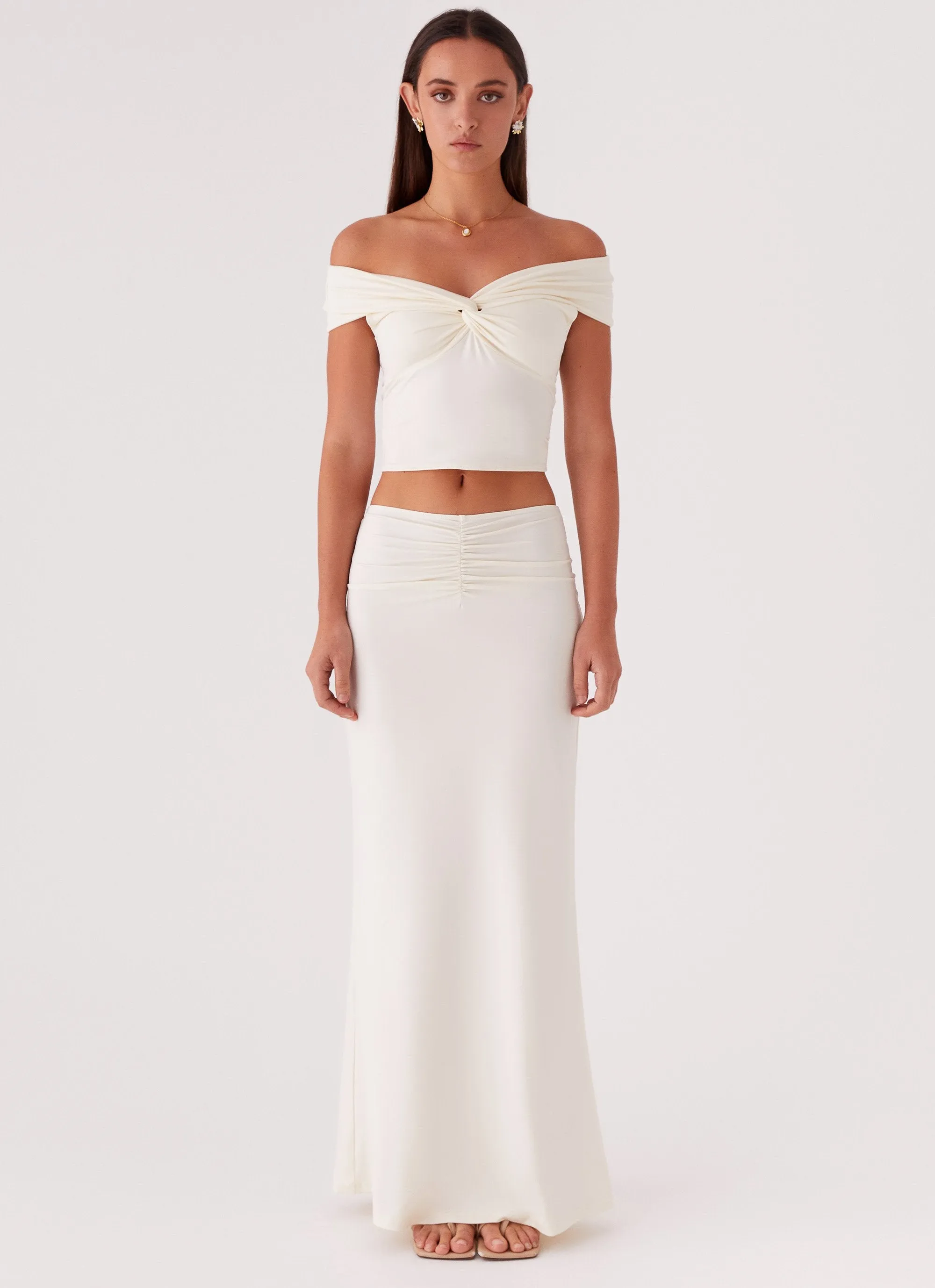 Trixie Maxi Skirt - Ivory All-Day Wear
