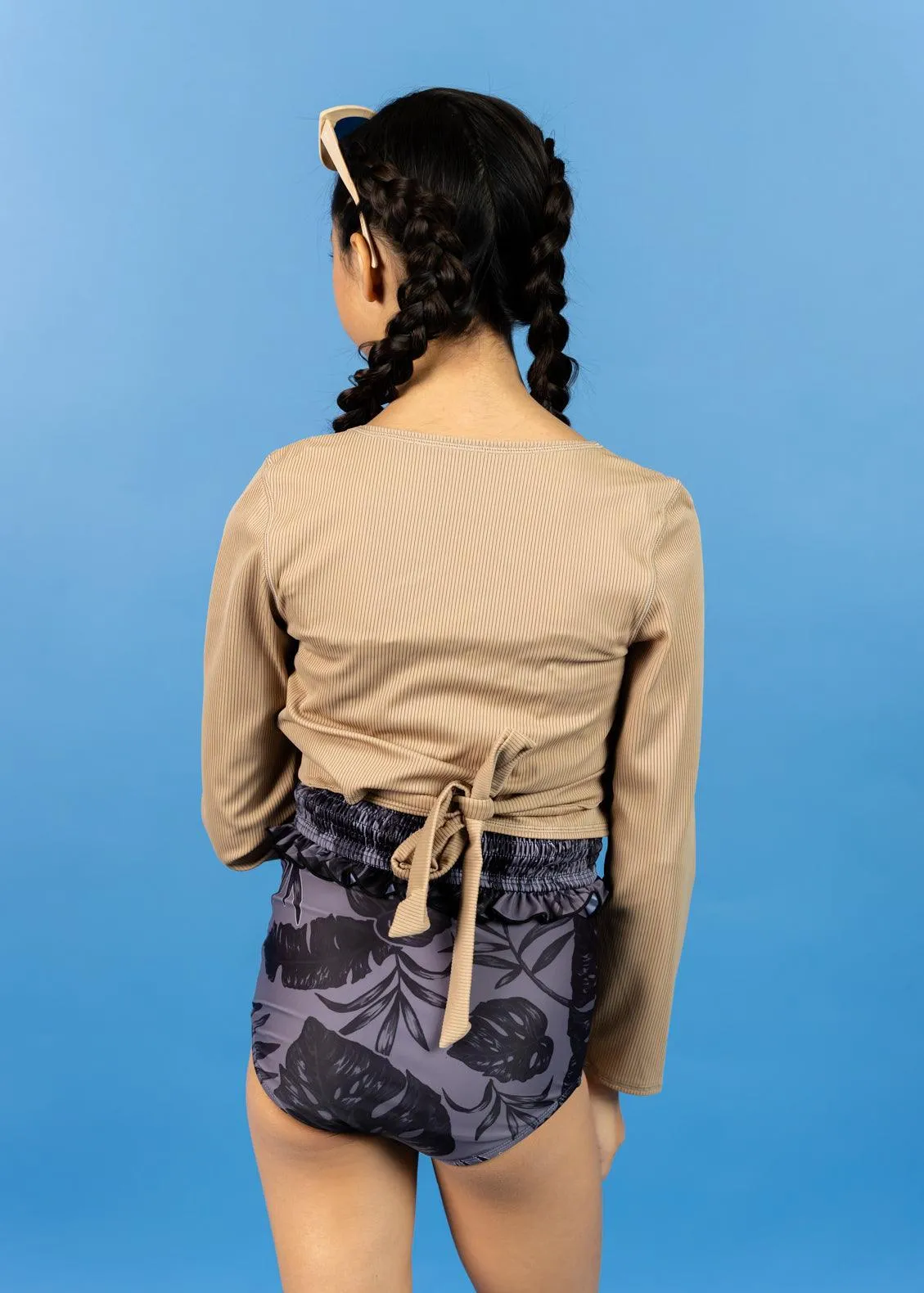 Tropical Night | Youth High-Waisted Bottoms