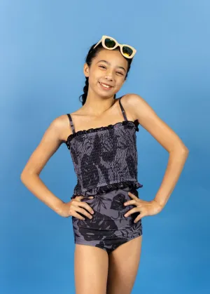 Tropical Night | Youth High-Waisted Bottoms