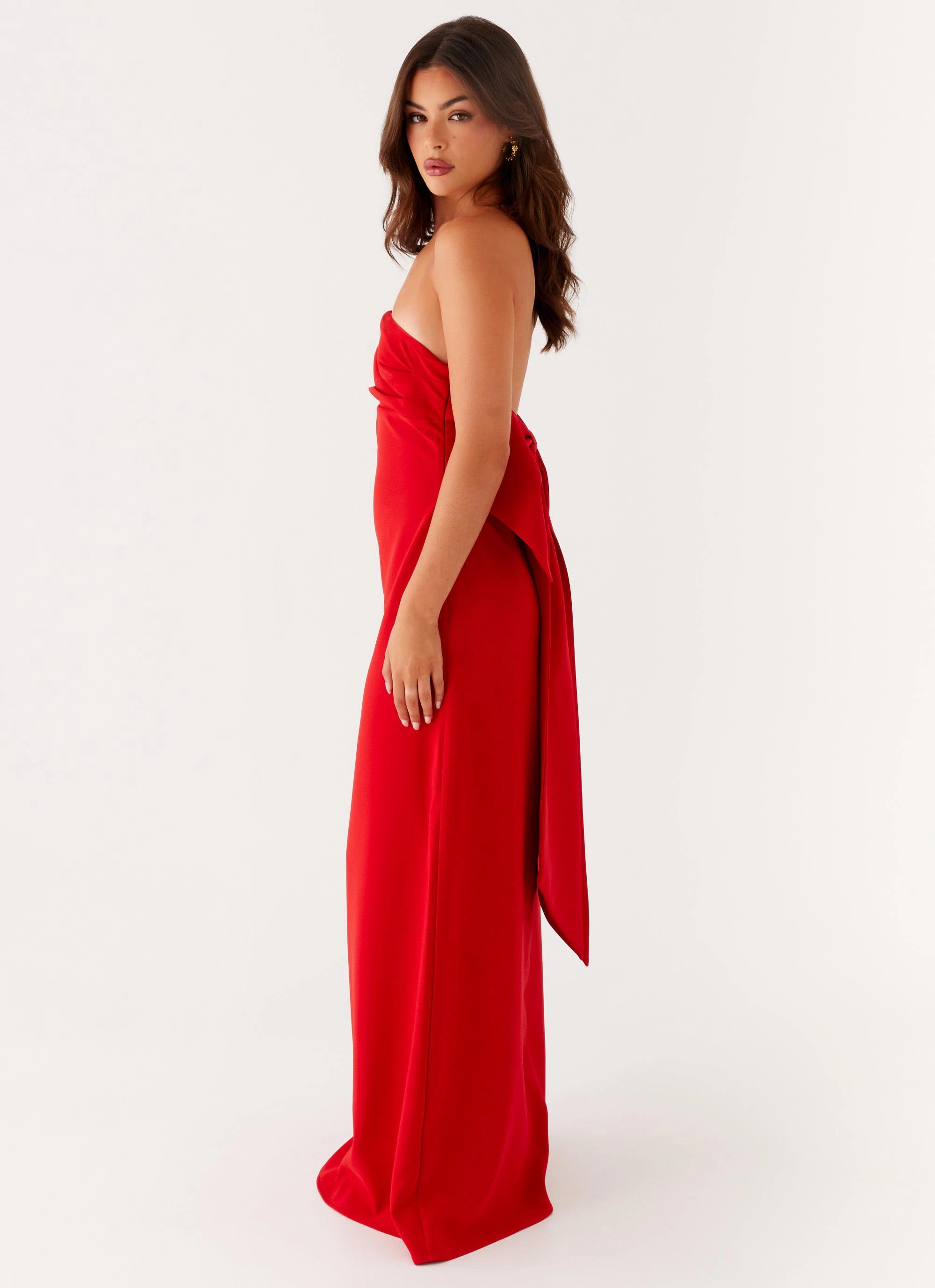 Meredith Maxi Dress - Red New York Polished Look