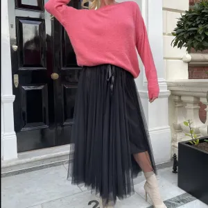 Tulle layer skirt - Black