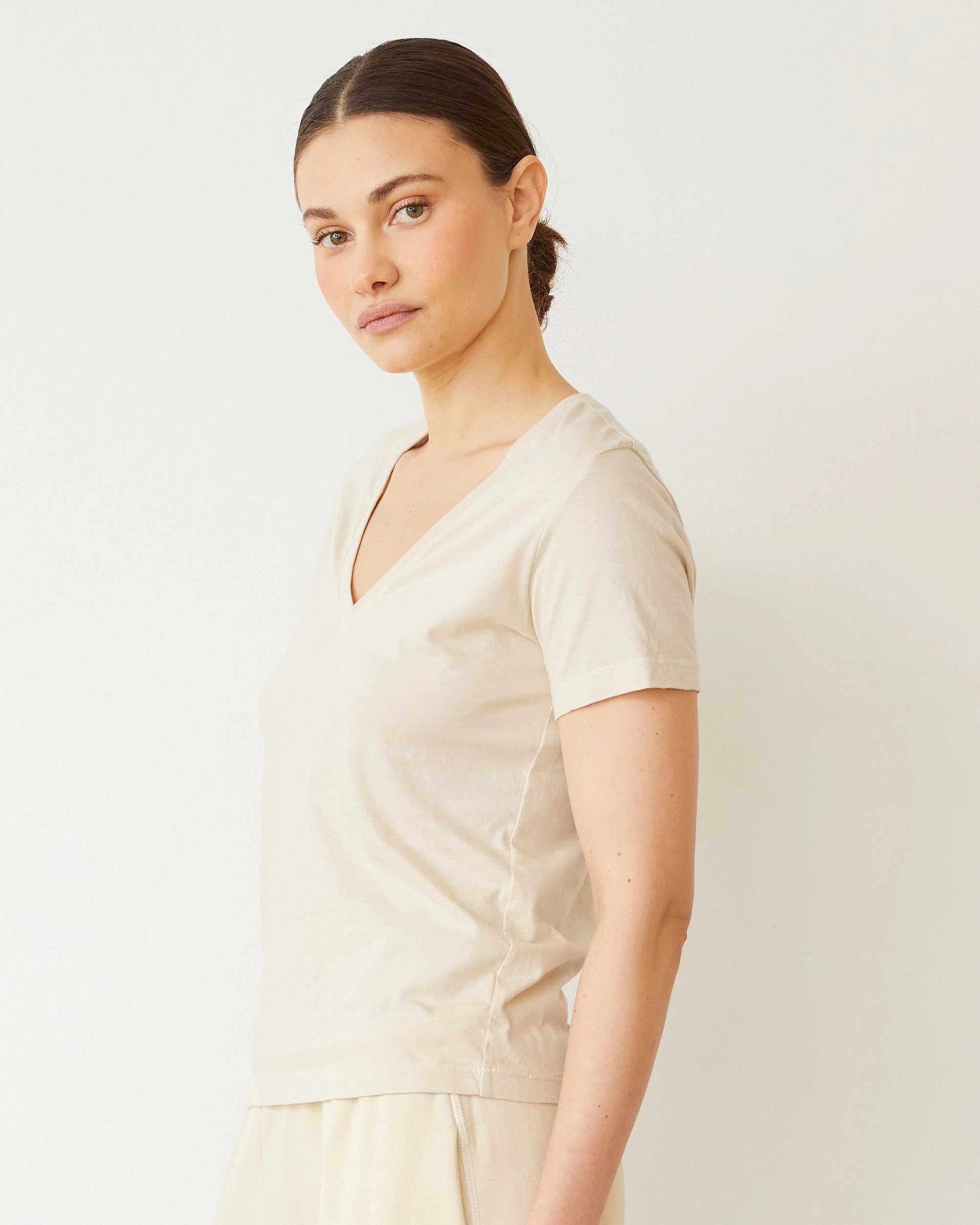 Basic V Neck Stretch Technology Slim Silhouette