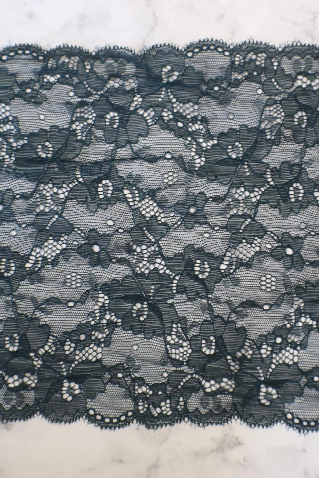 Twilight Teal 8.5" Wide Stretch Lace