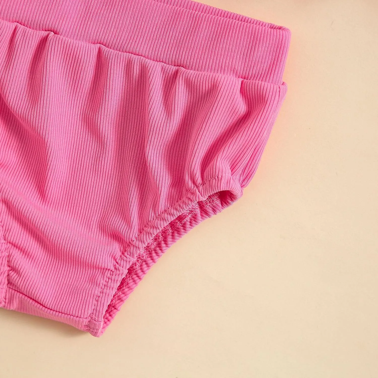 Two Pieces Swimwear for Girls Kids Ruffle Hem Quick Dry Bikini Sets Summer Solid Casual Bathing Suit