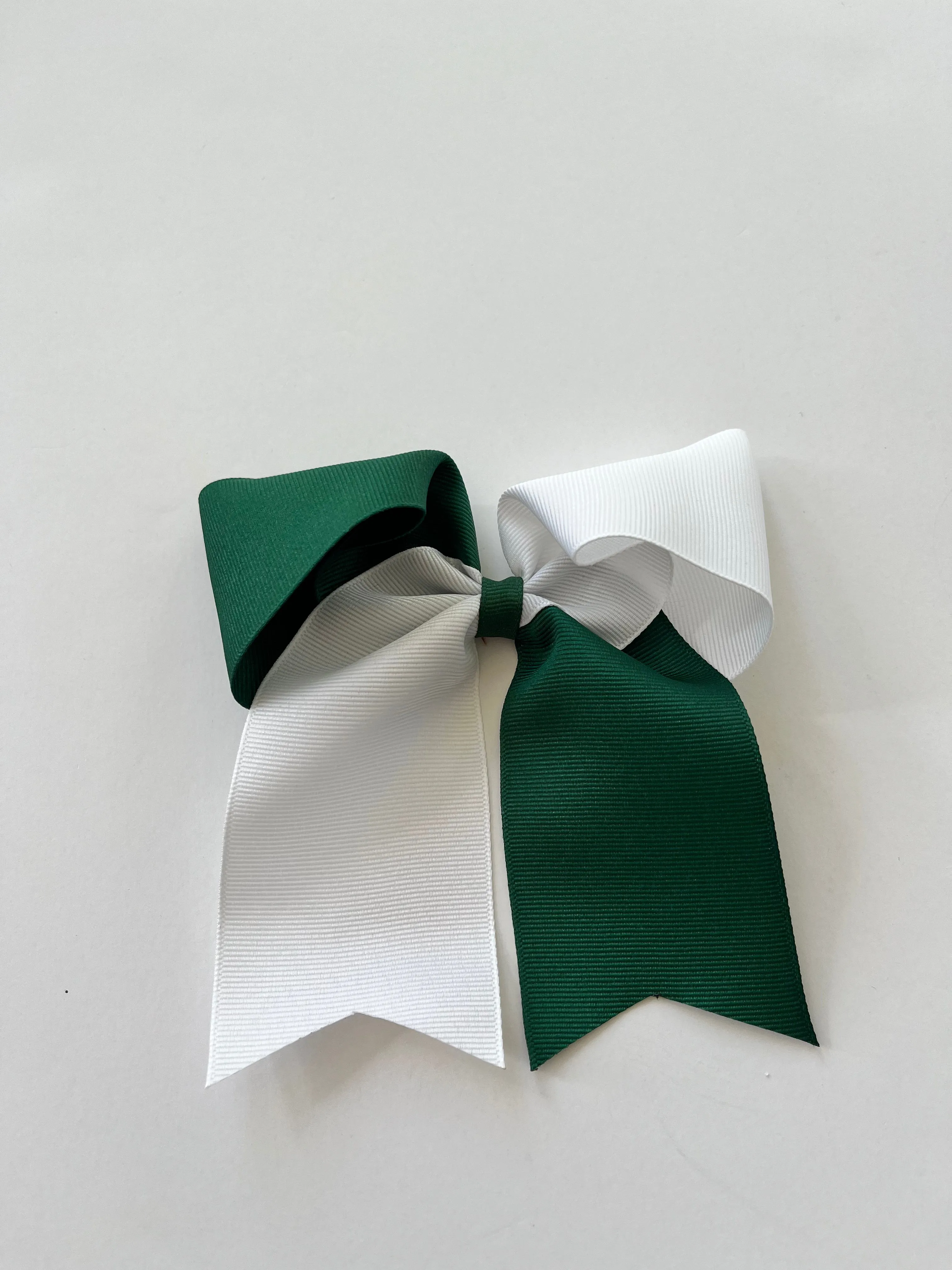 Two tone grosgrain cheer bow