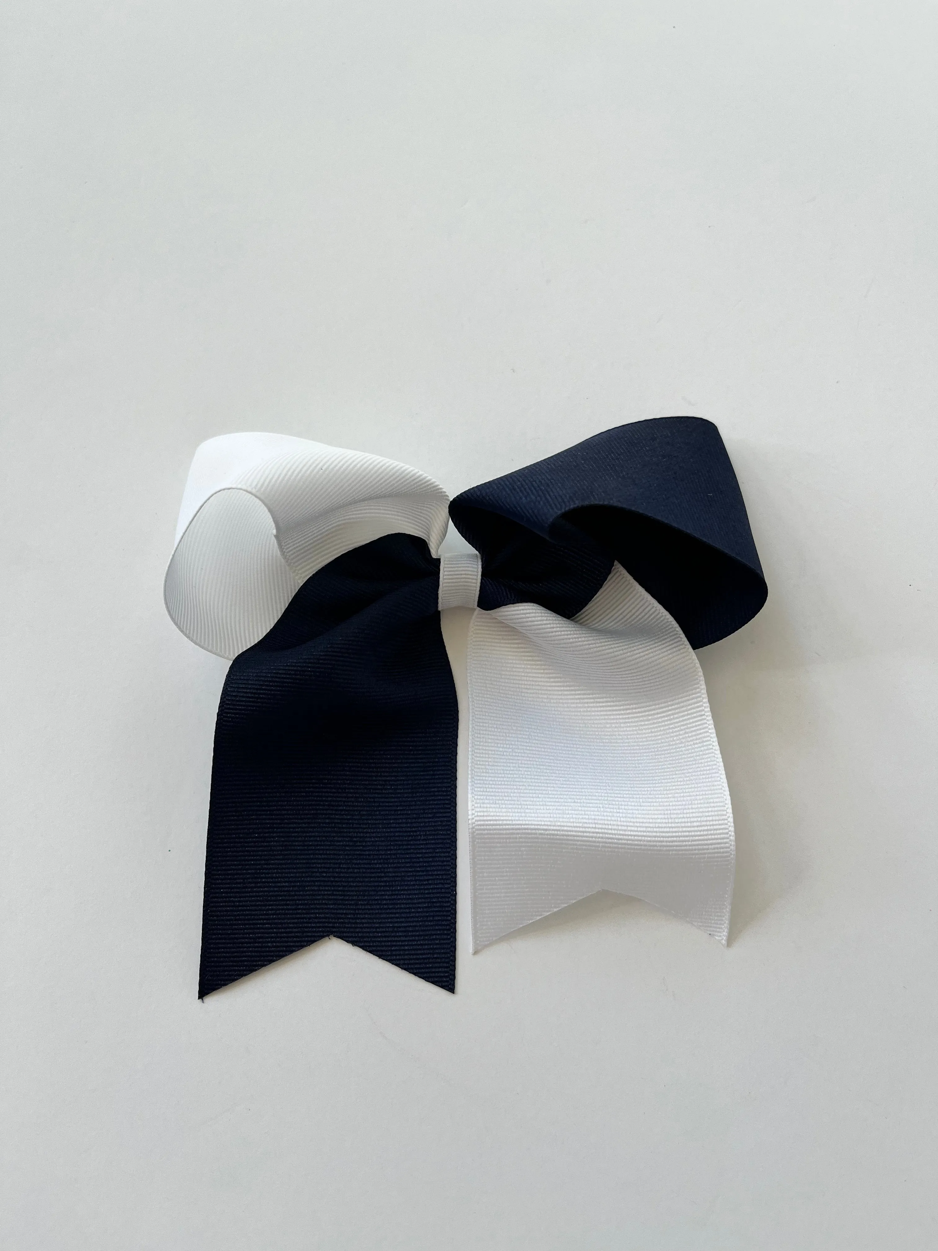 Two tone grosgrain cheer bow