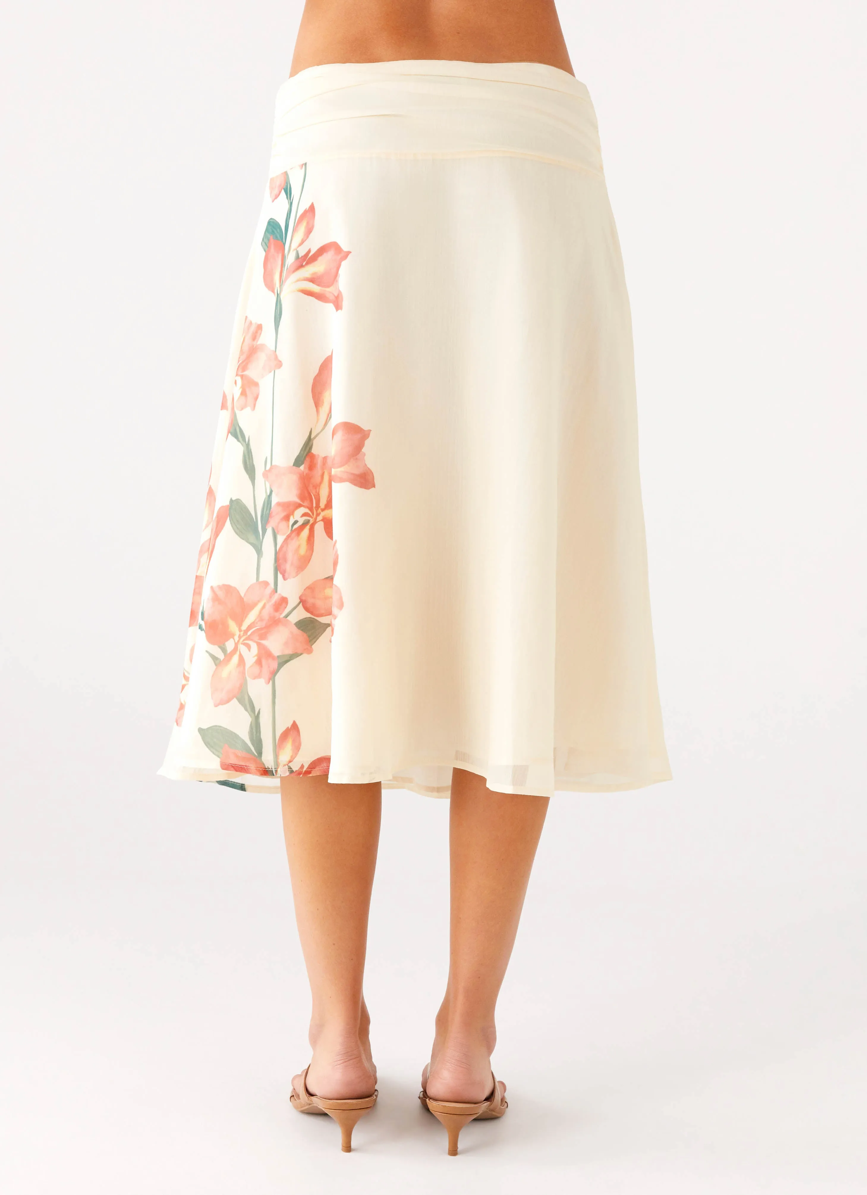 Breathable wear Low Maintenance Valley Midi Skirt - Siena Floral
