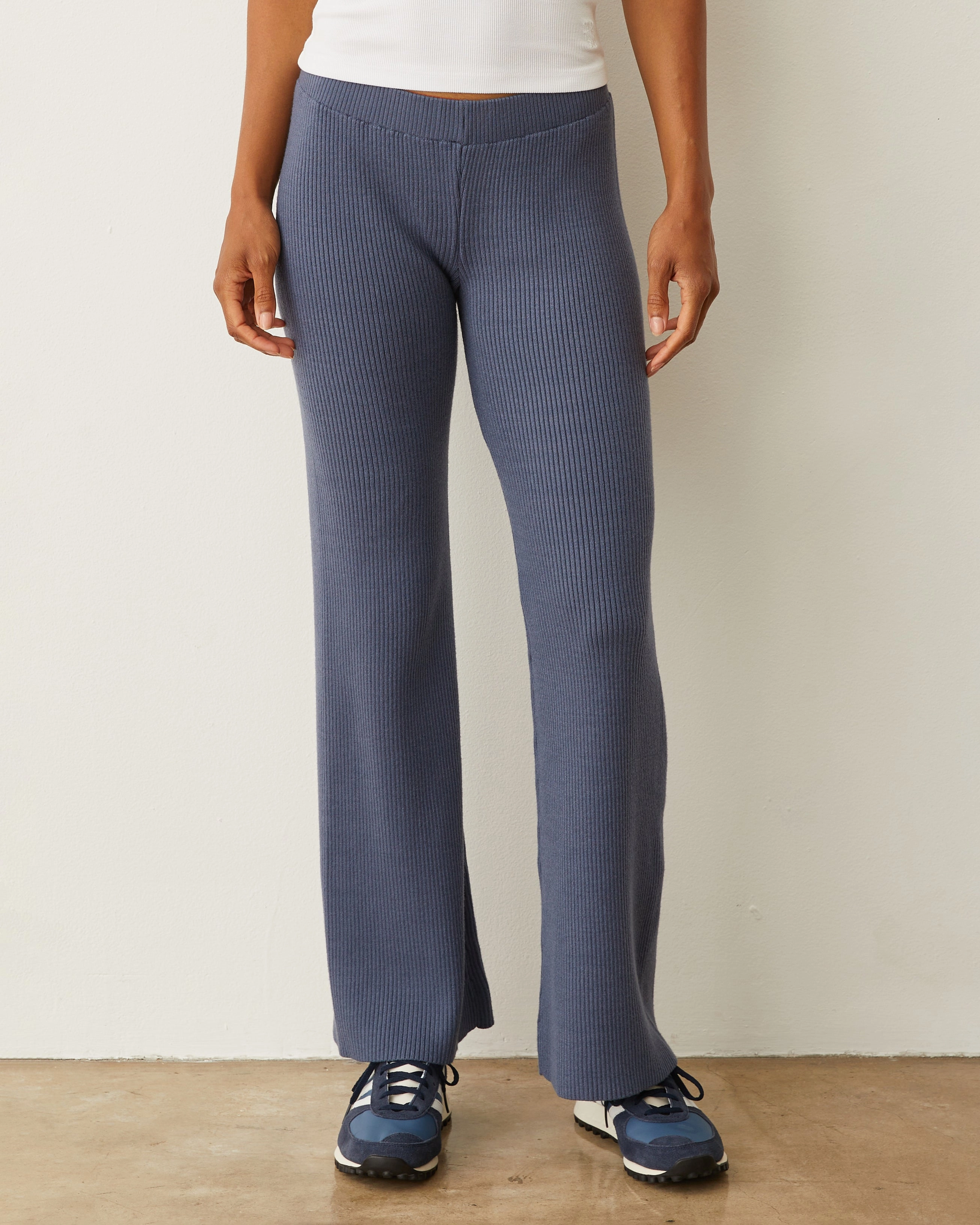 Softknit RIb Pant Modern Waist Comfortable Layering