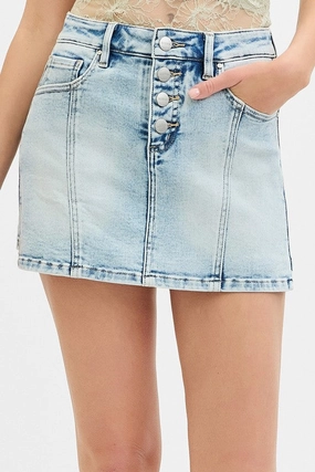 Ultra Soft Karmen High Rise Button Down Skorts S-XL On-The-Go Outfit Karmen High Rise Button Down Skorts S-XL