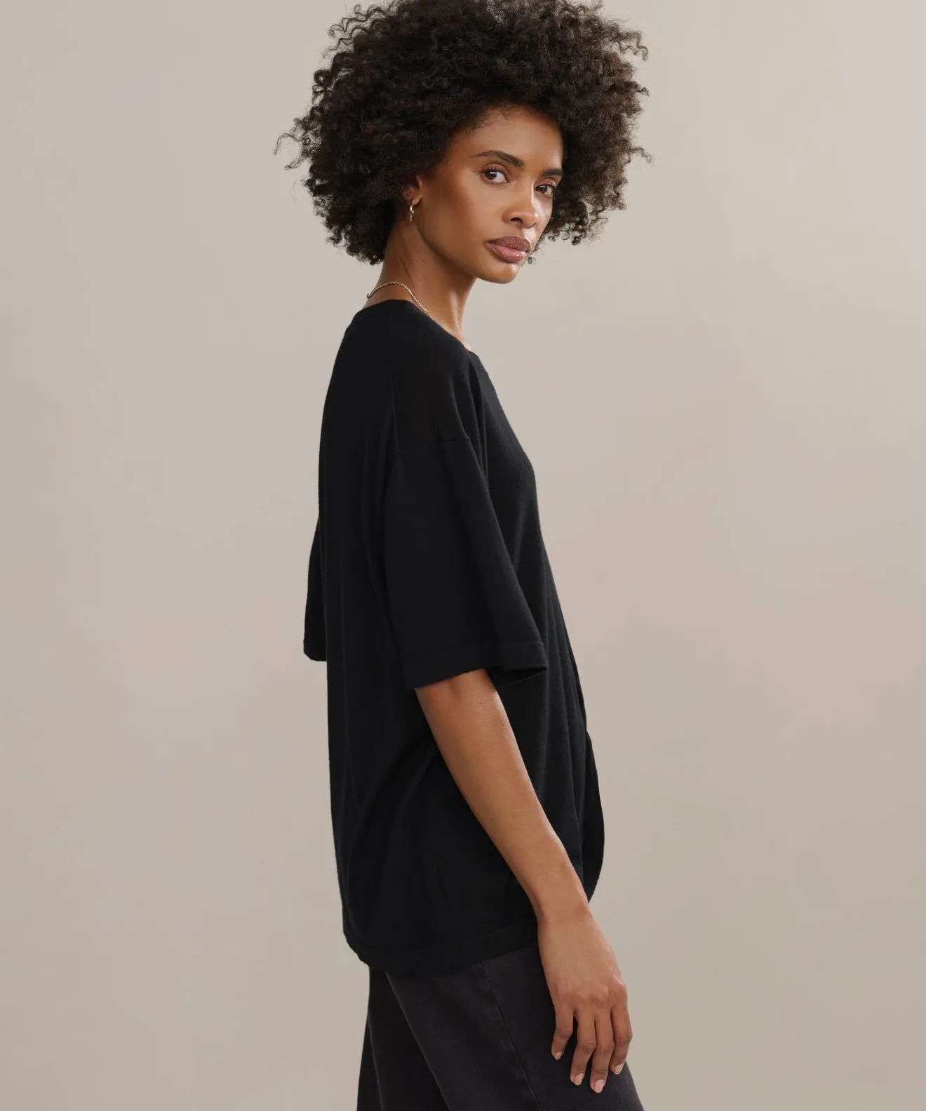 Merino Tee Recycled Polyester Fabric Breathable Linen Blend