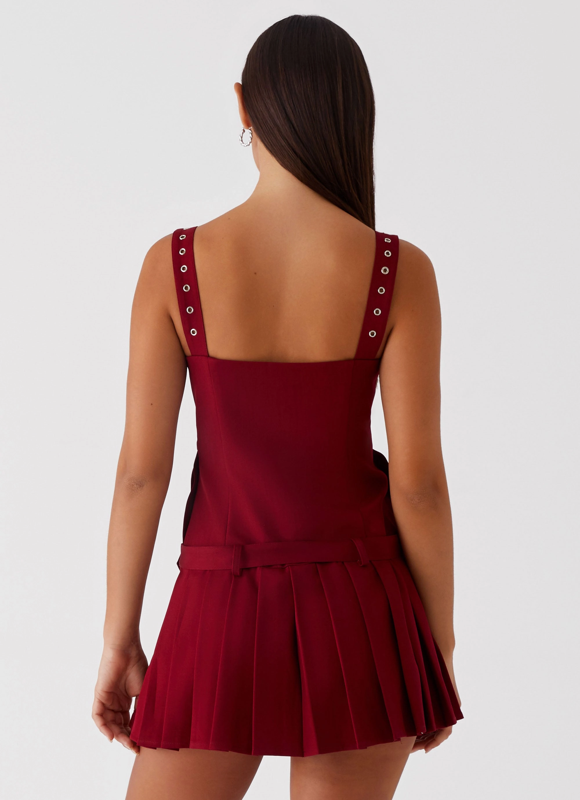 Comfy Yet Stylish Uma Mini Dress - Cherry Red