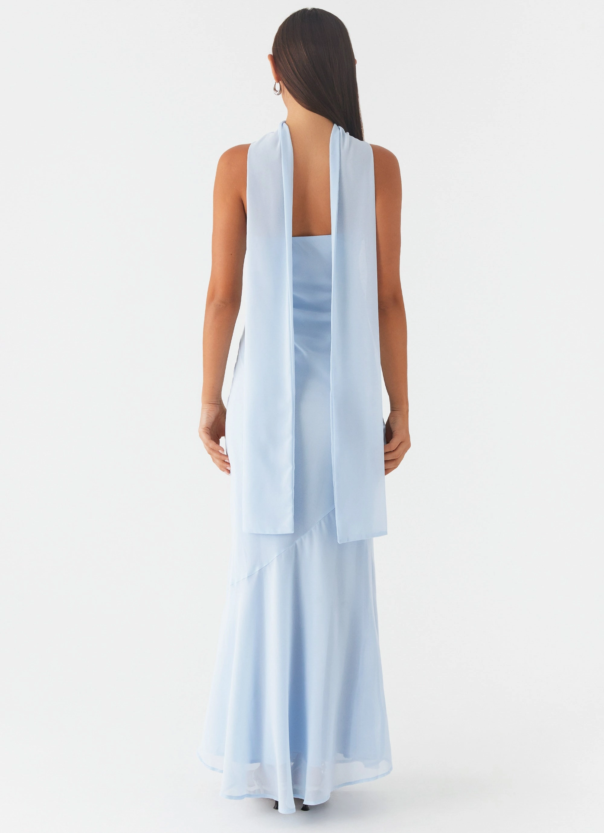 Under The Pagoda Maxi Dress - Blue City Favorite Adjustable Fastening Fashion Energy