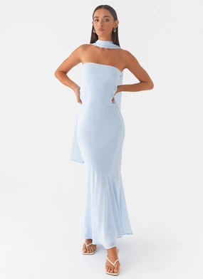Under The Pagoda Maxi Dress - Blue City Favorite Under The Pagoda Maxi Dress - Blue City Favorite Summer Outfit