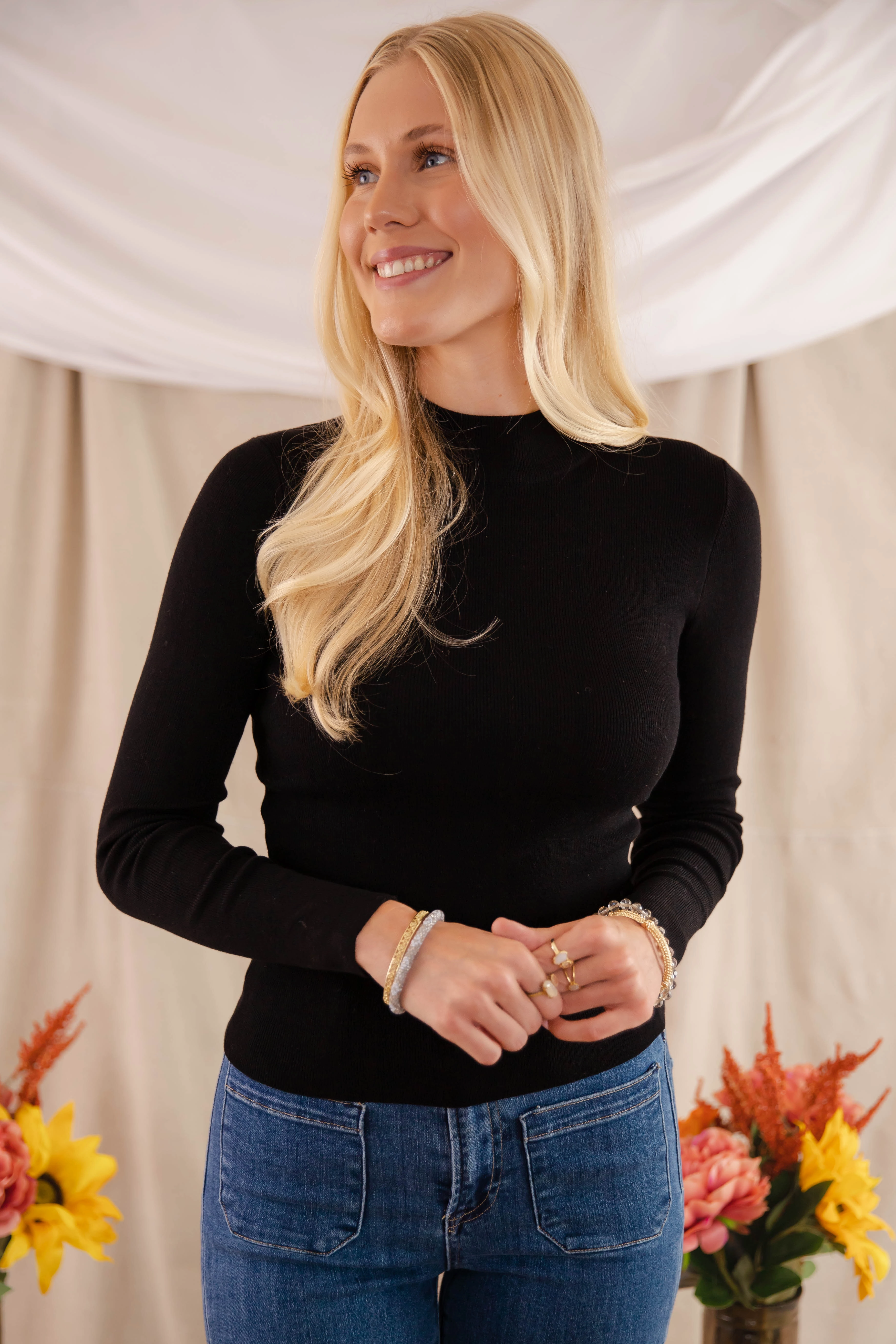 Underneath This Persona Ribbed Top-Black Eco Conscious Dye Process Heat Regulating Fabric