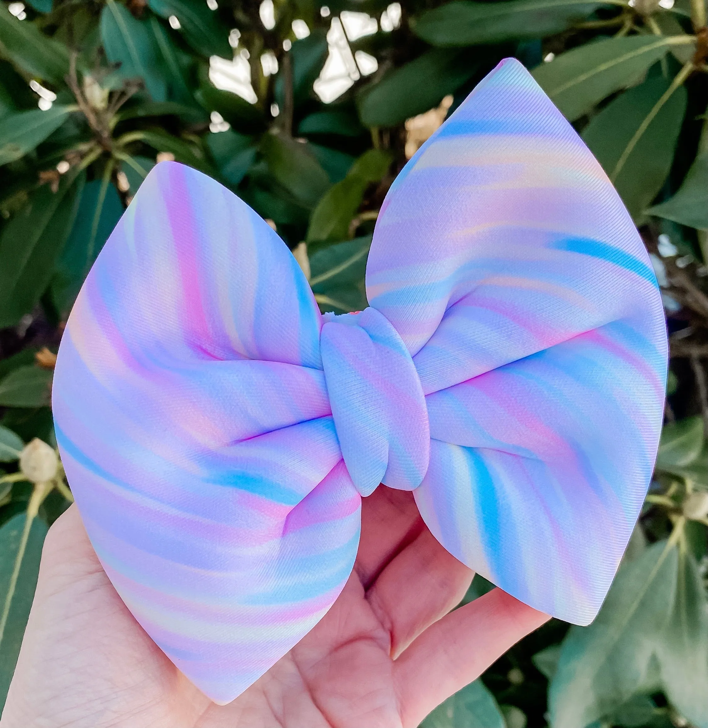Unicorn Scuba Fabric Bow Headband | Hair Clip