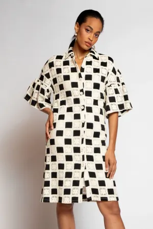 Unique Garment Gaia Dress - Checkmate Gaia Dress - Checkmate Fashion-Forward Fit