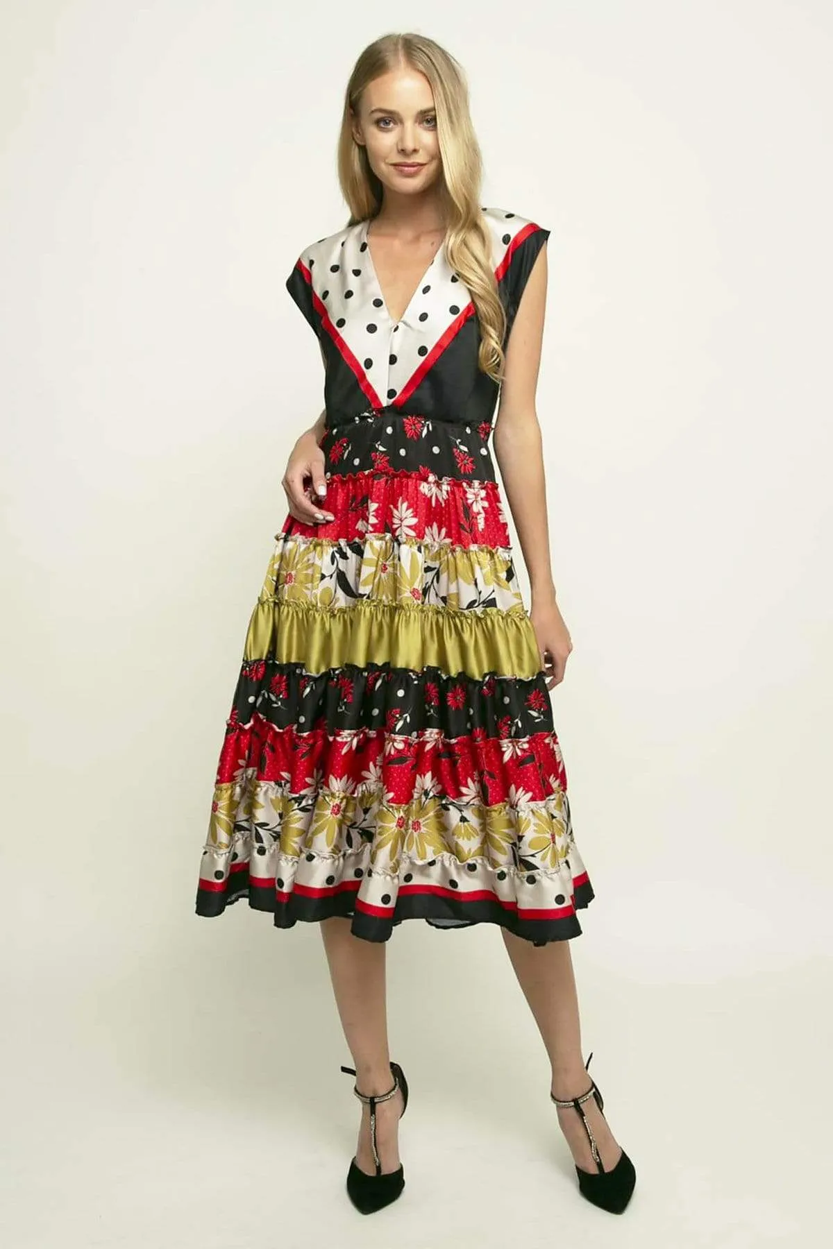 Skin Tone Autumn Mood Strata Dress - Dessert Daisy