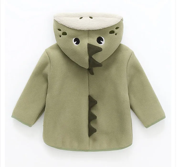 Unisex Baby Cartoon Hooded Winter Coat