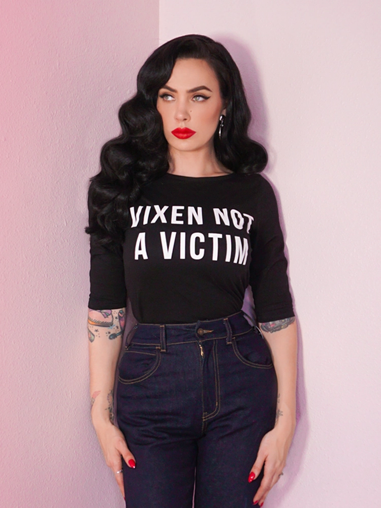 brandable Vixen Not A Victim T-shirt- Vixen by Micheline Pitt