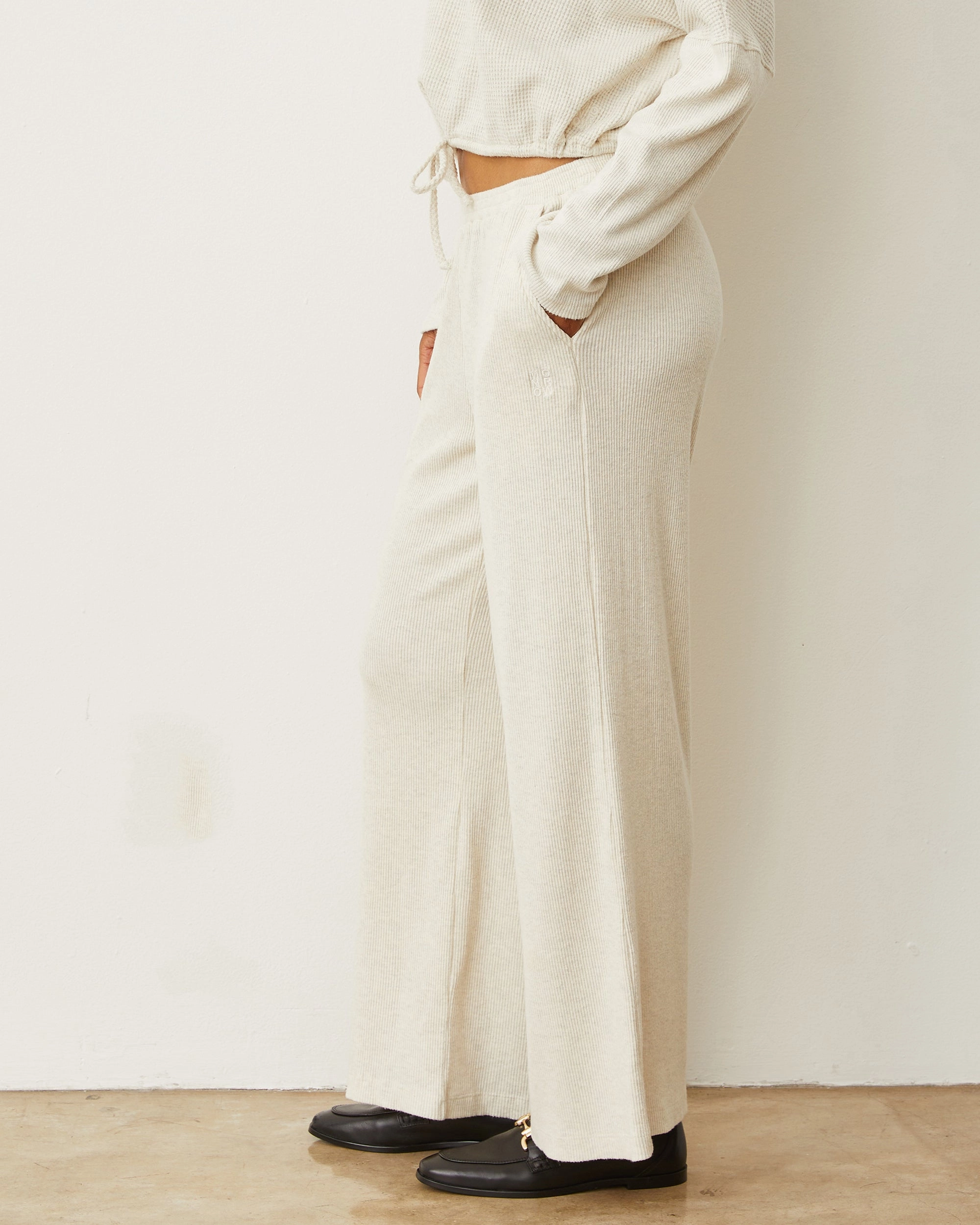 OrganicCotton Soft Brushed Lining Brushed Rib Pant