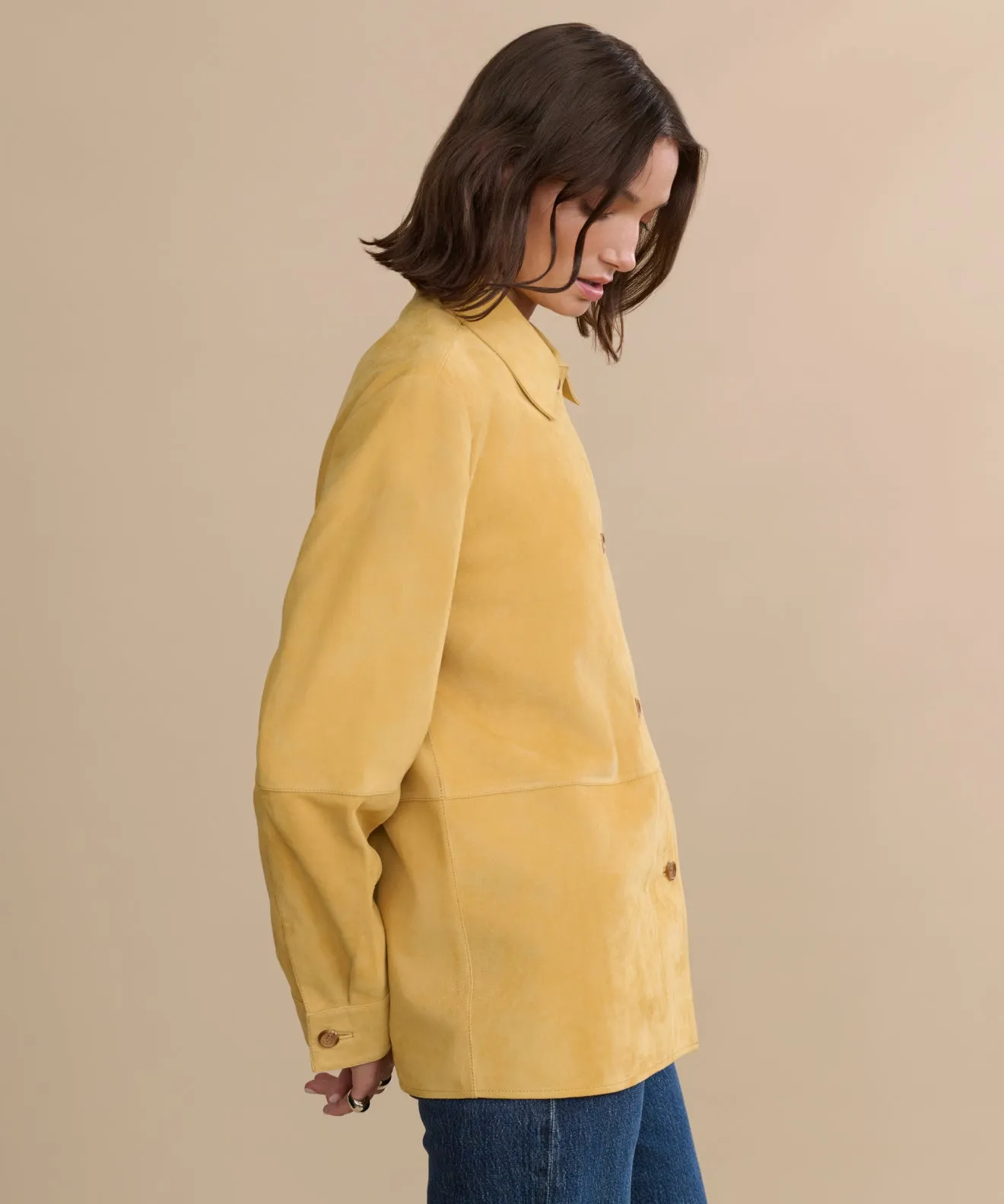 Suede Lennox Jacket Ergonomic Seams