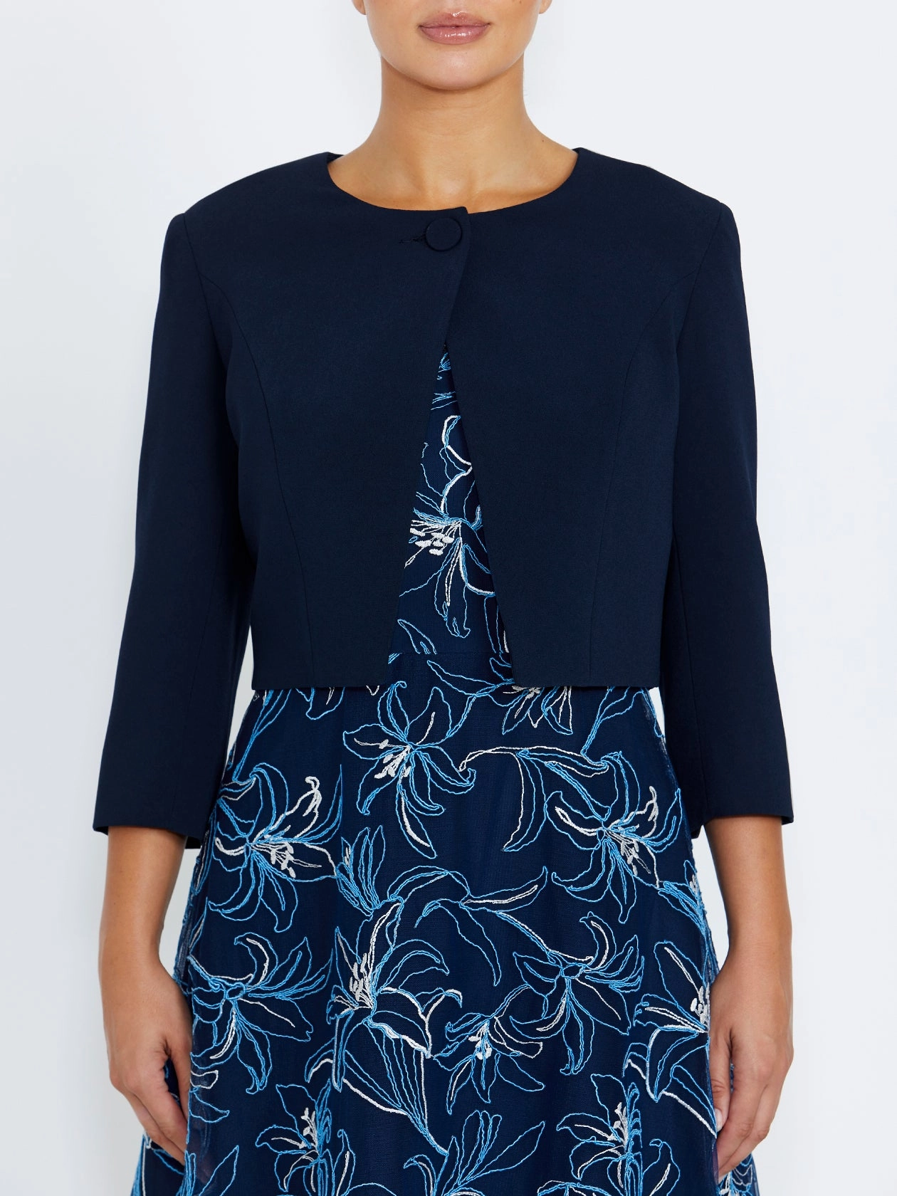 Extra Warmth Seamless Integration Jackie Navy Single Button Jacket