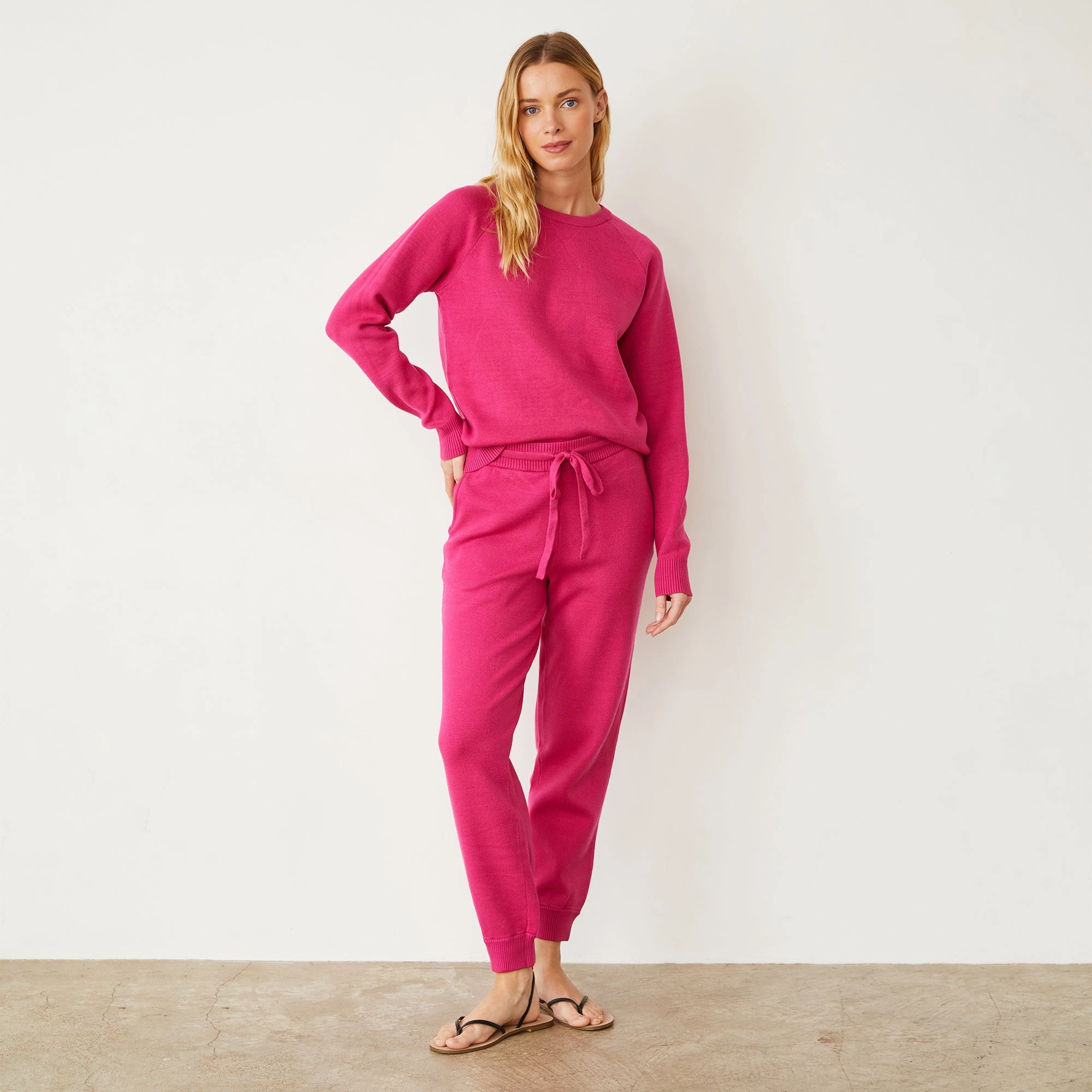 Soft Knit Raglan Sweater Ergonomic Shoulder Shape