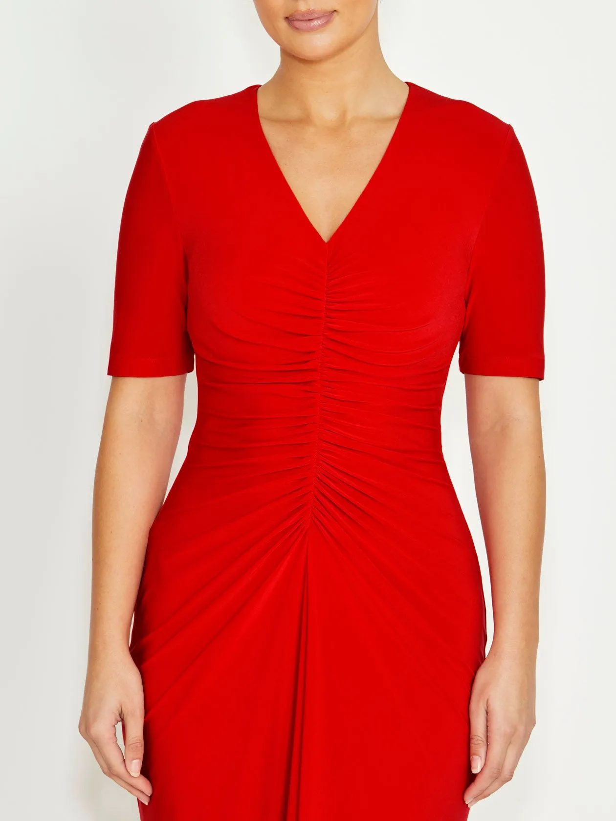 All-Purpose Wear Valentina Vermilion Jersey Dress