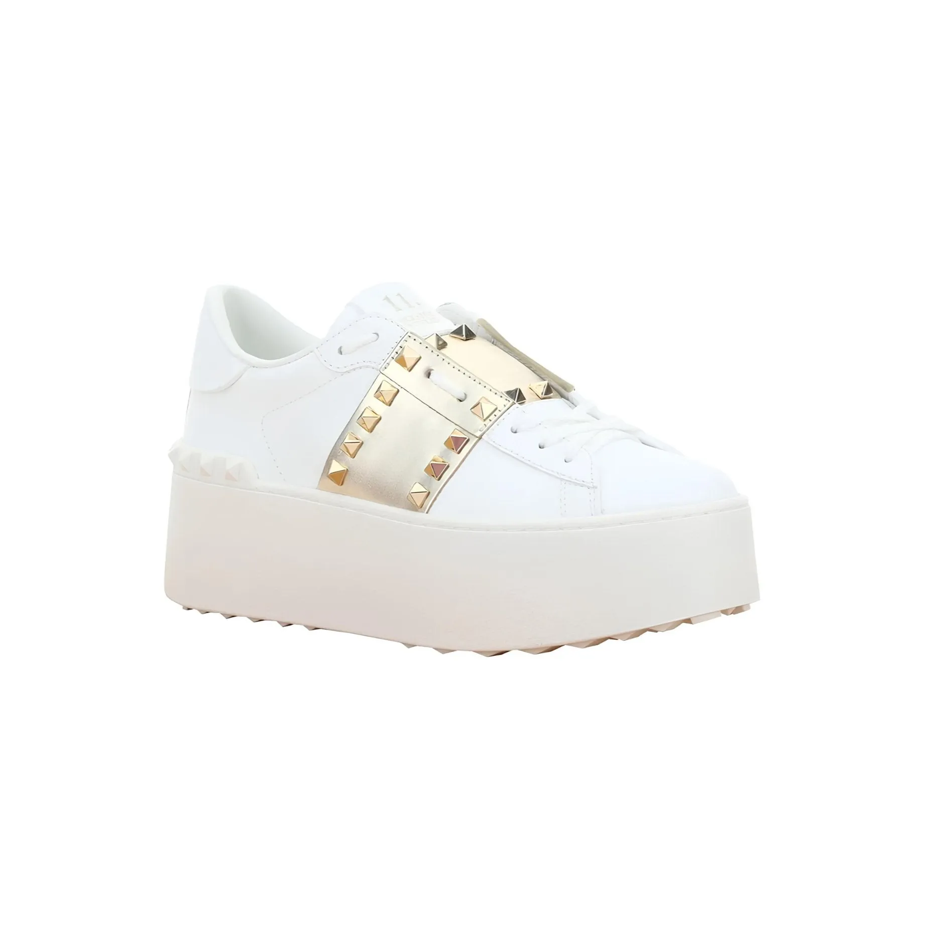 Valentino Garavani Rockstud Untitled Leather Platform Sneakers
