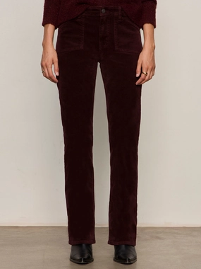 Velveteen Brook Bootcut Pant Dark Crimson Petite Sizing All Day Comfort Velveteen Brook Bootcut Pant Dark Crimson Petite Sizing Anti Static Finish