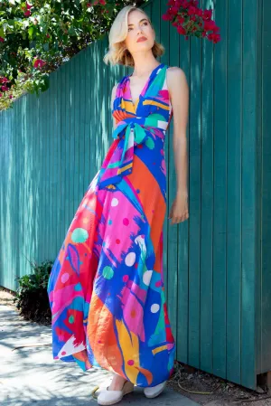 Venice Dress - Miami Vibes Day-to-Night Comfort Venice Dress - Miami Vibes button detail soft elegance