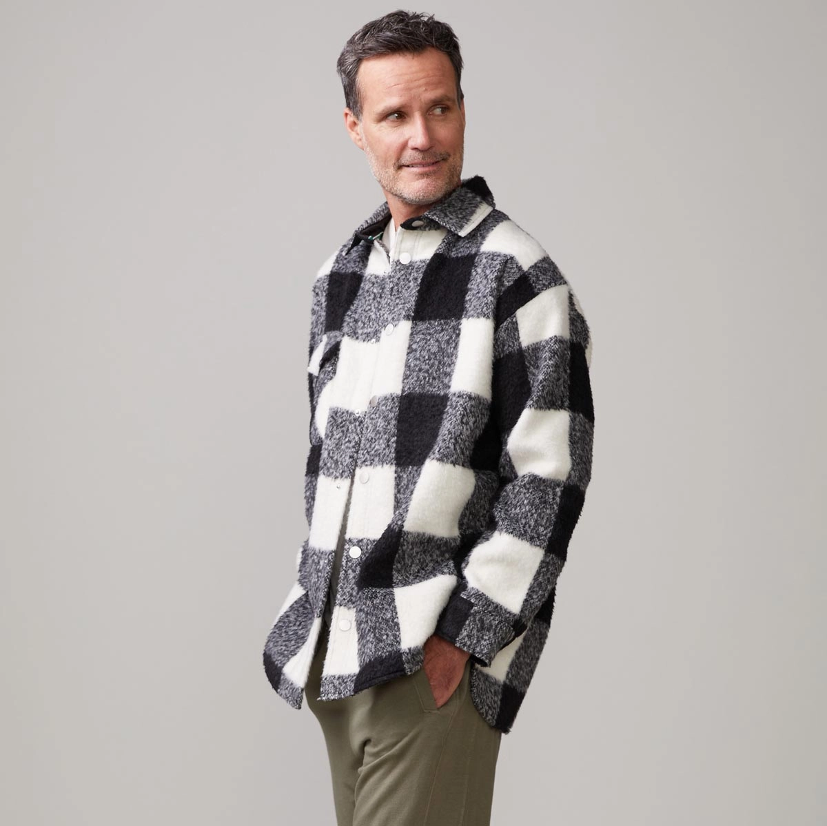 ZipperedPockets Winter Fashion Plaid Flannel Shacket