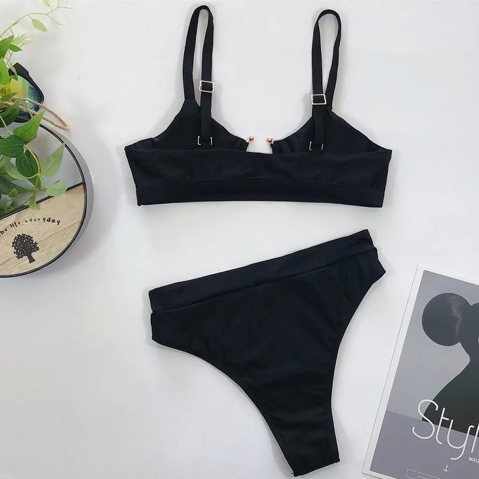 VenusFox Sexy Swimsuit Women High Waist Bikini  Micro High Leg Swimming Suit for Bathing Suit Snake Print Swimwear Women 2020 Bikinis Set