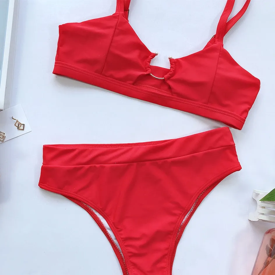 VenusFox Sexy Swimsuit Women High Waist Bikini  Micro High Leg Swimming Suit for Bathing Suit Snake Print Swimwear Women 2020 Bikinis Set