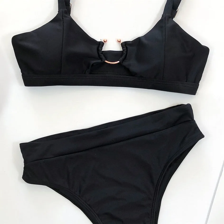 VenusFox Sexy Swimsuit Women High Waist Bikini  Micro High Leg Swimming Suit for Bathing Suit Snake Print Swimwear Women 2020 Bikinis Set