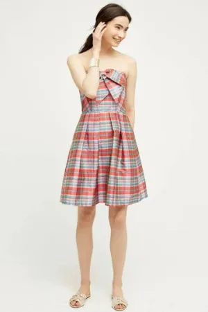 Vera Dress - Ribbon Plaid Rich Hue Vera Dress - Ribbon Plaid Cool Simplicity Cool Undertone