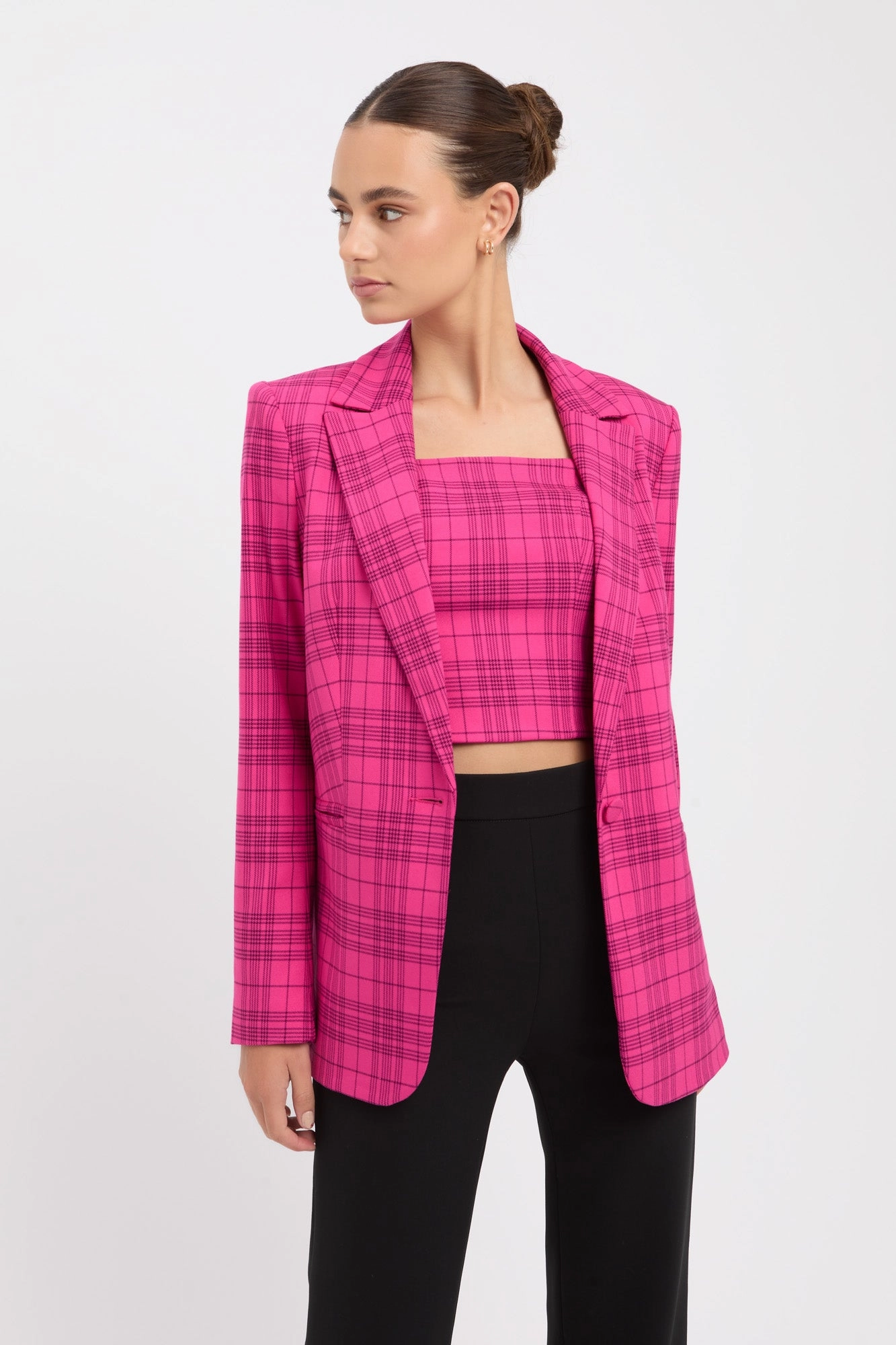 Verona Check Blazer Outdoor Use Double Layer Design