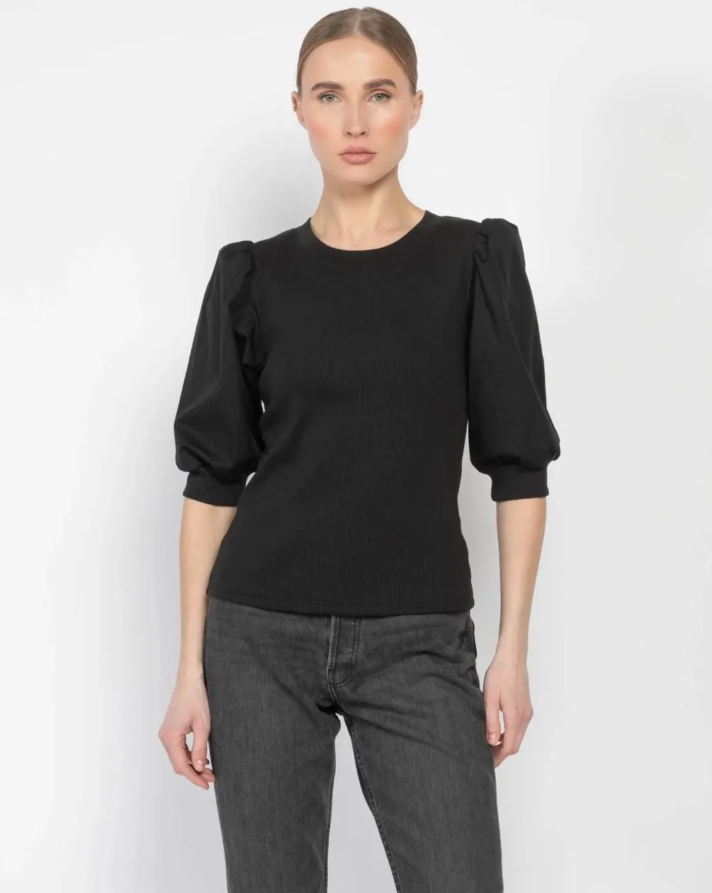 Veronica Beard Crew Neck Coralee Top